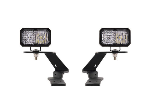 Diode Dynamics 19 - 21 Ford Ranger Stage Series 2 - Inch LED Ditch Light Kit - Pro White Combo Lights offroad accessory | Iron Ridge Offroad