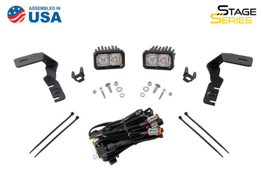Diode Dynamics 19 - 21 Ford Ranger Stage Series 2 - Inch LED Ditch Light Kit - Pro White Combo Lights offroad accessory | Iron Ridge Offroad