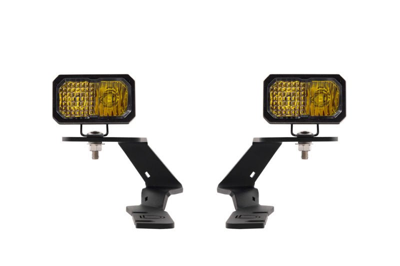 Diode Dynamics 19 - 21 Ford Ranger Stage Series 2 - Inch LED Ditch Light Kit - Yellow Pro Combo Lights offroad accessory | Iron Ridge Offroad