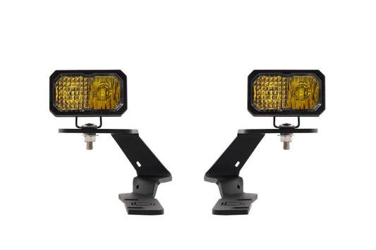 Diode Dynamics 19 - 21 Ford Ranger Stage Series 2 - Inch LED Ditch Light Kit - Yellow Pro Combo Lights offroad accessory | Iron Ridge Offroad