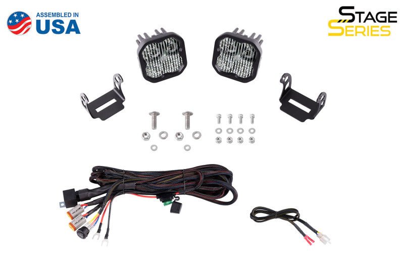 Diode Dynamics 2021 Ford Bronco Sport SS3 LED Ditch Light Kit - White Combo Lights offroad accessory | Iron Ridge Offroad