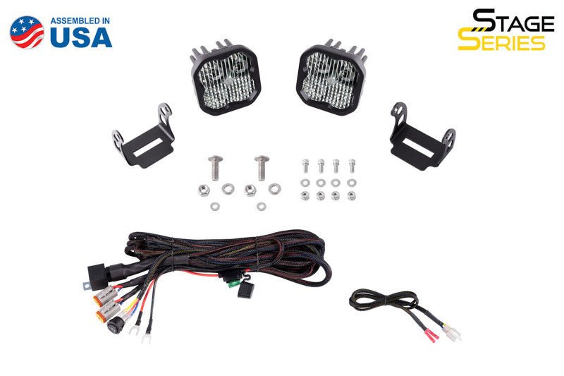 Diode Dynamics 2021 Ford Bronco Sport SS3 LED Ditch Light Kit - White Combo Lights offroad accessory | Iron Ridge Offroad