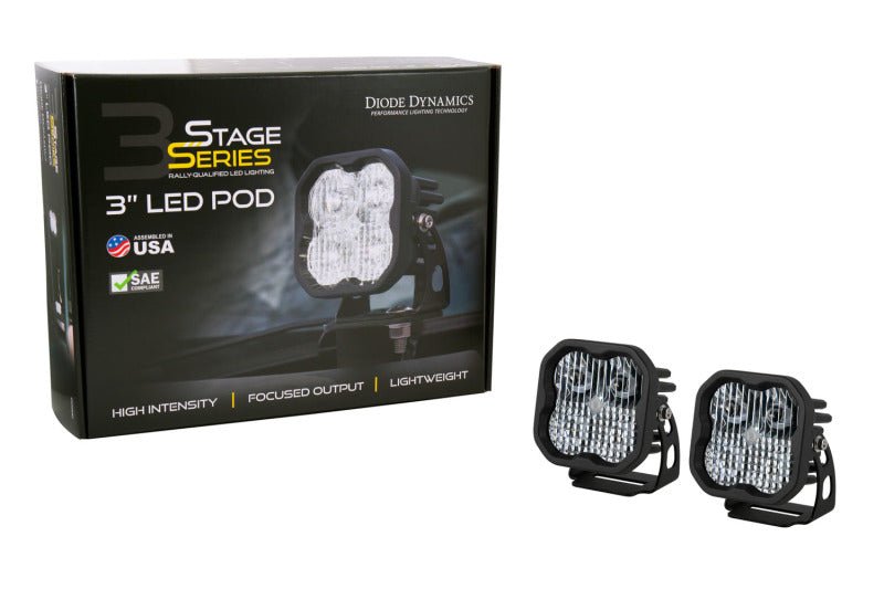 Diode Dynamics 2021 Ford Bronco SS3 LED Ditch Light Kit - Pro White Combo Lights offroad accessory | Iron Ridge Offroad