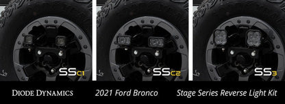 Diode Dynamics 2021+ Ford Bronco Stage Series Reverse Light Bracket Kit Lights offroad accessory | Iron Ridge Offroad