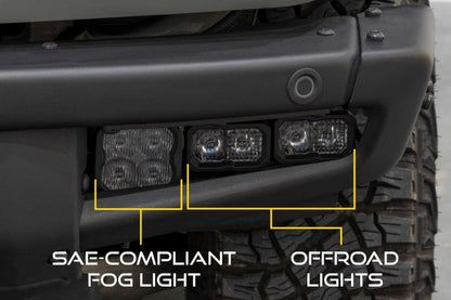 Diode Dynamics 21 - Up Ford Bronco Stage Series Fog Pocket Kit - White Sport Lights offroad accessory | Iron Ridge Offroad