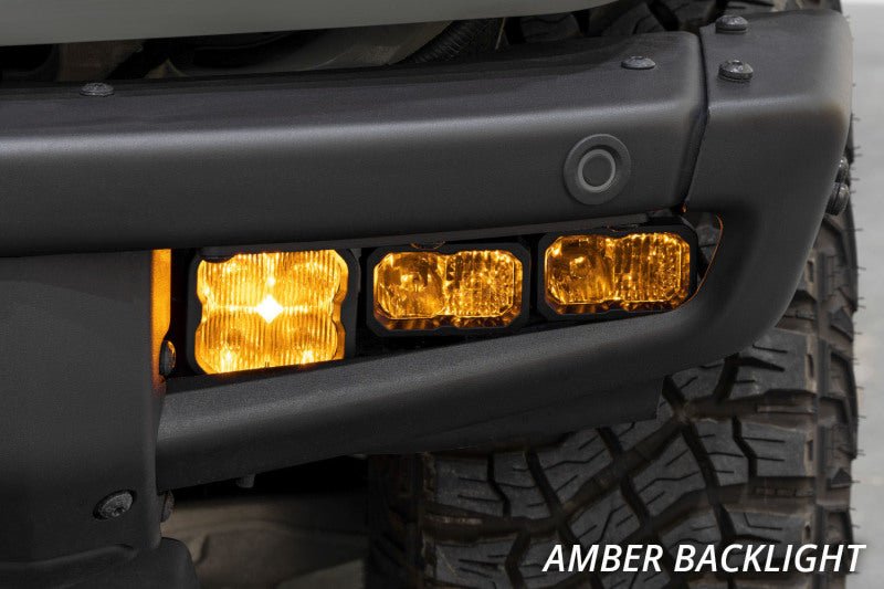 Diode Dynamics 21 - Up Ford Bronco Stage Series Fog Pocket Kit - White Sport Lights offroad accessory | Iron Ridge Offroad