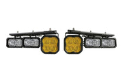 Diode Dynamics 21 - Up Ford Bronco Stage Series Fog Pocket Kit - Yellow Sport Lights offroad accessory | Iron Ridge Offroad