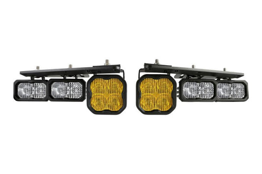 Diode Dynamics 21 - Up Ford Bronco Stage Series Fog Pocket Kit - Yellow Sport Lights offroad accessory | Iron Ridge Offroad