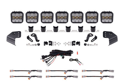 Diode Dynamics Bronco SS5 Sport CrossLink Windshield - White Combo Lightbar Kit Lights offroad accessory | Iron Ridge Offroad