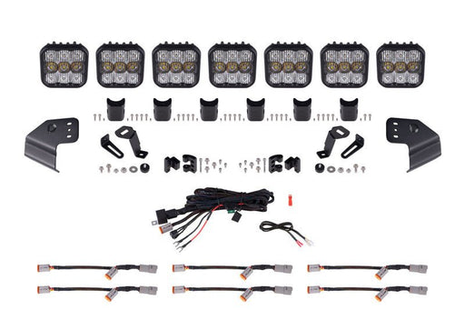 Diode Dynamics Bronco SS5 Sport CrossLink Windshield - White Combo Lightbar Kit Lights offroad accessory | Iron Ridge Offroad