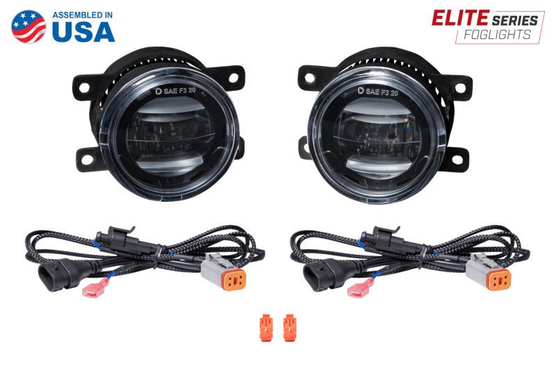 Diode Dynamics Elite Series Type A Fog Lamps - Yellow (Pair) Lights offroad accessory | Iron Ridge Offroad