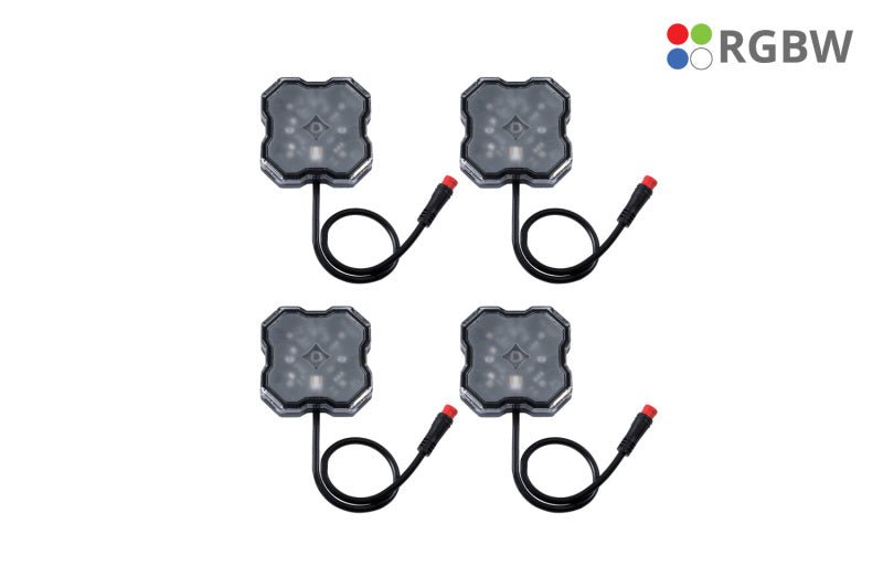 Diode Dynamics RGBW Rock Light Installer Kit w/Controller 4 - pack Lights offroad accessory | Iron Ridge Offroad