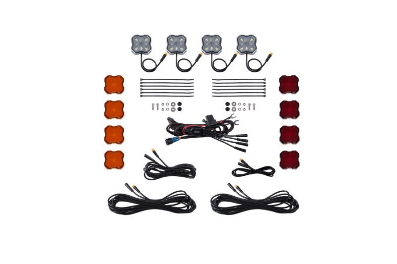 Diode Dynamics Single - Color Rock Light Installer Kit 4 - pack Lights offroad accessory | Iron Ridge Offroad