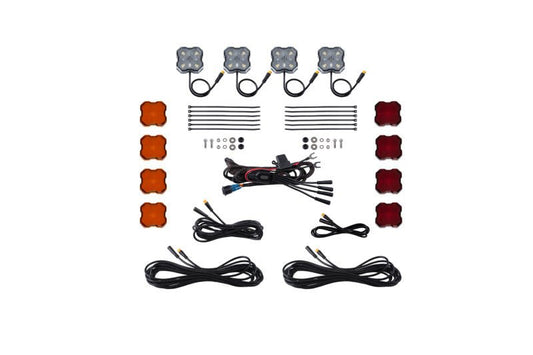 Diode Dynamics Single - Color Rock Light Installer Kit 4 - pack Lights offroad accessory | Iron Ridge Offroad