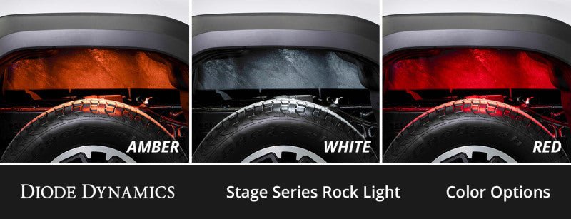 Diode Dynamics Single - Color Rock Light Installer Kit 8 - pack Lights offroad accessory | Iron Ridge Offroad