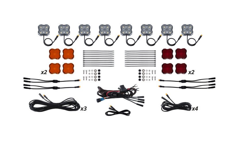 Diode Dynamics Single - Color Rock Light Installer Kit 8 - pack Lights offroad accessory | Iron Ridge Offroad
