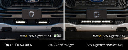 Diode Dynamics SS18 Bracket Kit for Ford Ranger 2019 - 2021 | Light Bar Mounting System Lights offroad accessory | Iron Ridge Offroad