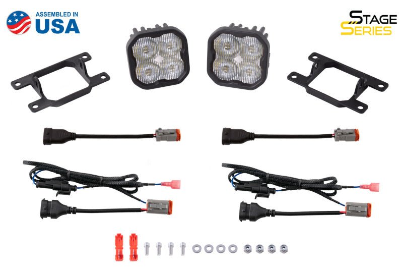Diode Dynamics SS3 Pro Type AS Kit ABL - Yellow SAE Fog Lights offroad accessory | Iron Ridge Offroad