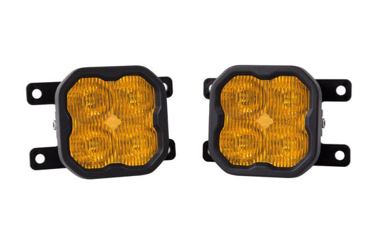 Diode Dynamics SS3 Type AS Max Yellow SAE Fog Light Kit - 2019 - 2023 Ford Ranger Lights offroad accessory | Iron Ridge Offroad