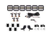 Diode Dynamics SS5 6 - Pod CrossLink Sport White Combo Grille Lightbar Kit - 2021 Ford Bronco Lights offroad accessory | Iron Ridge Offroad