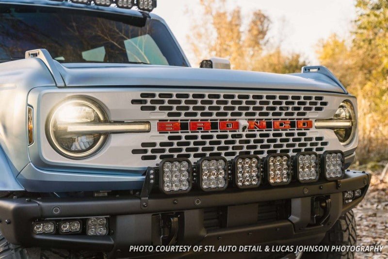 Diode Dynamics SS5 6 - Pod CrossLink Sport Yellow Combo Grille Lightbar Kit - 2021+ Ford Bronco Lights offroad accessory | Iron Ridge Offroad