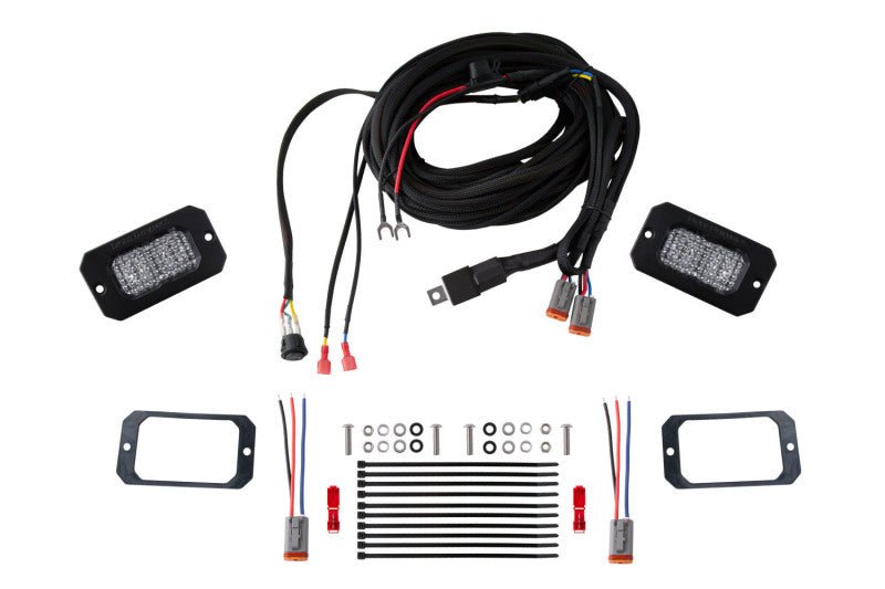 Diode Dynamics Stage Series Flush Mount Reverse C2 Pro Light Kit Lights offroad accessory | Iron Ridge Offroad