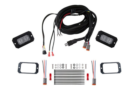 Diode Dynamics Stage Series Flush Mount Reverse C2 Pro Light Kit Lights offroad accessory | Iron Ridge Offroad
