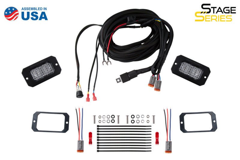 Diode Dynamics Stage Series Flush Mount Reverse C2 Sport Light Kit Lights offroad accessory | Iron Ridge Offroad
