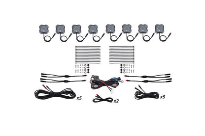 Diode Dynamics Stage Series RGBW LED Rock Light Kit 8 - pack Lights offroad accessory | Iron Ridge Offroad