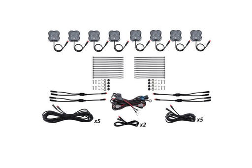 Diode Dynamics Stage Series RGBW LED Rock Light Kit 8 - pack Lights offroad accessory | Iron Ridge Offroad