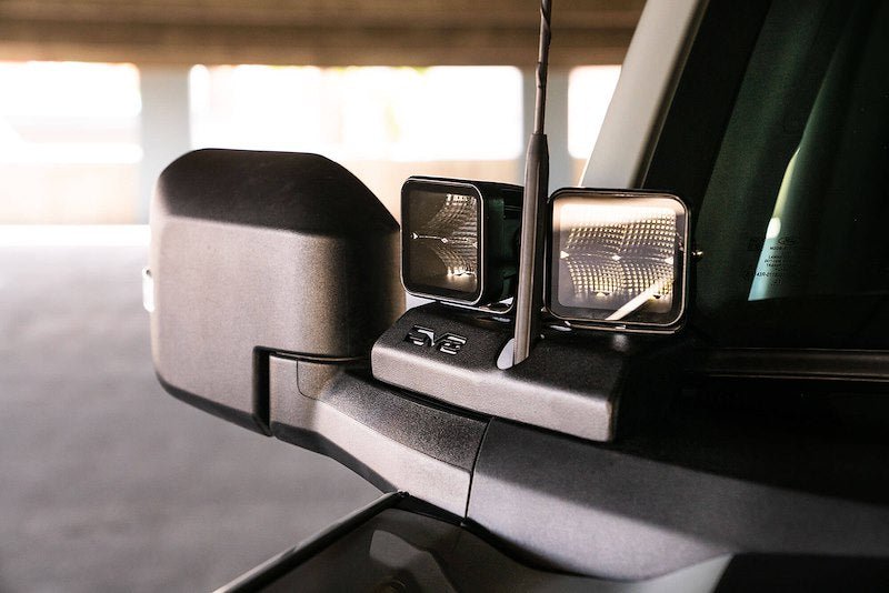 DV8 A - Pillar Pod Light Mounts - 2021+ Ford Bronco Exterior Styling offroad accessory | Iron Ridge Offroad