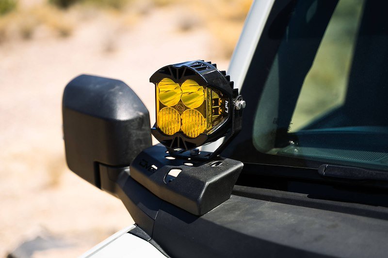 DV8 A - Pillar Pod Light Mounts - 2021+ Ford Bronco Exterior Styling offroad accessory | Iron Ridge Offroad