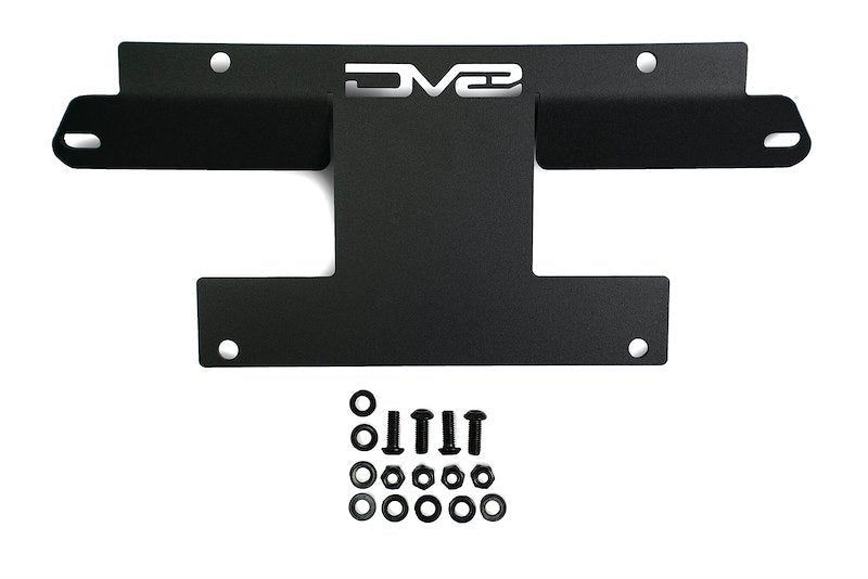 DV8 Factory Steel Front Bumper Relocation License Bracket - 2021+ Ford Bronco Exterior Styling offroad accessory | Iron Ridge Offroad