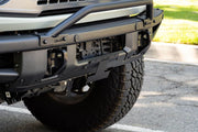 DV8 Factory Steel Front Bumper Relocation License Bracket - 2021+ Ford Bronco Exterior Styling offroad accessory | Iron Ridge Offroad