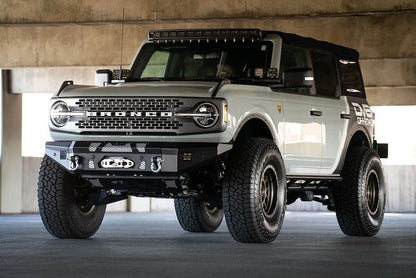 DV8 MTO V1 Front Winch Bumper - 2021+ Ford Bronco Bumpers offroad accessory | Iron Ridge Offroad