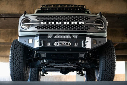 DV8 MTO V1 Front Winch Bumper - 2021+ Ford Bronco Bumpers offroad accessory | Iron Ridge Offroad