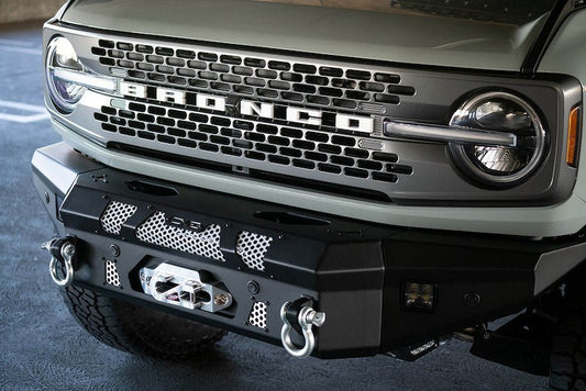 DV8 MTO V1 Front Winch Bumper - 2021+ Ford Bronco Bumpers offroad accessory | Iron Ridge Offroad