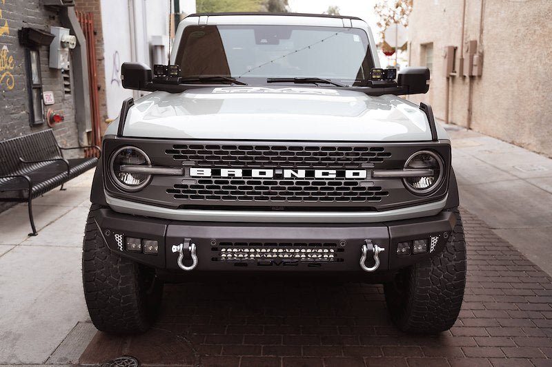 DV8 OE Plus Series Front Bumper - 2021+ Ford Bronco Bumpers offroad accessory | Iron Ridge Offroad