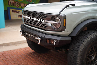 DV8 OE Plus Series Front Bumper - 2021+ Ford Bronco Bumpers offroad accessory | Iron Ridge Offroad