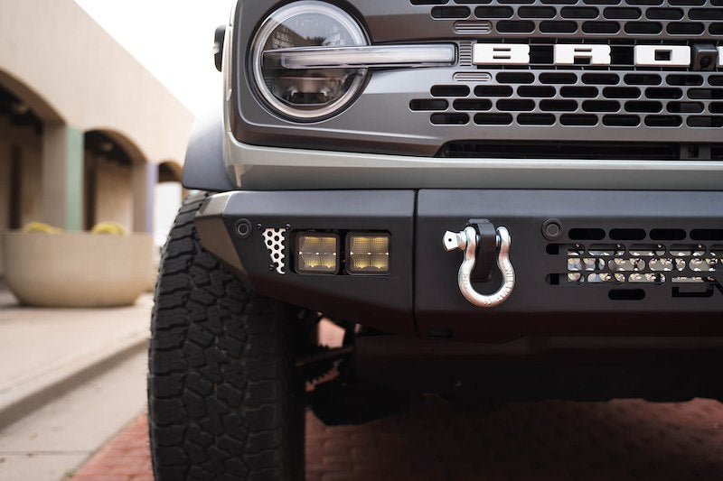 DV8 OE Plus Series Front Bumper - 2021+ Ford Bronco Bumpers offroad accessory | Iron Ridge Offroad