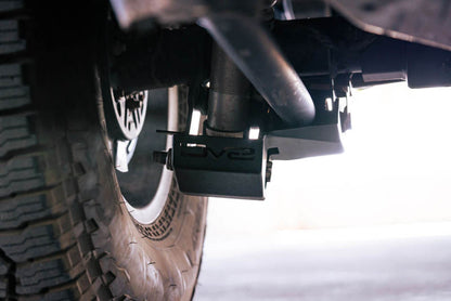 DV8 Offroad 2021 - 2022 Ford Bronco Rear Shock Guard Skid Plates Body Armor & Protection offroad accessory | Iron Ridge Offroad