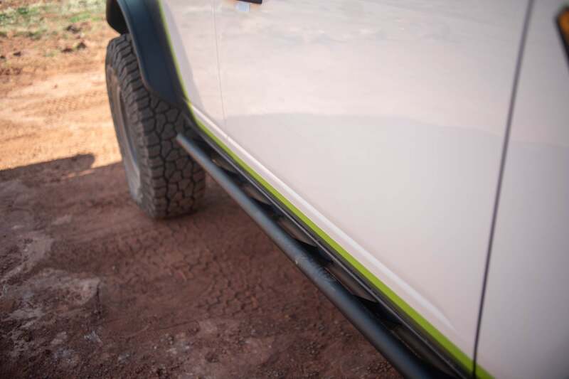 DV8 Offroad 2021+ Ford Bronco (excl. 2 - Door/Raptor) FS - 15 4 - Door Rock Sliders V2 Body Armor & Protection offroad accessory | Iron Ridge Offroad