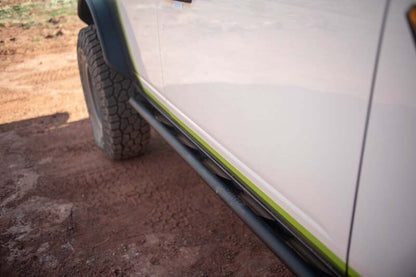 DV8 Offroad 2021+ Ford Bronco (excl. 2 - Door/Raptor) FS - 15 4 - Door Rock Sliders V2 Body Armor & Protection offroad accessory | Iron Ridge Offroad
