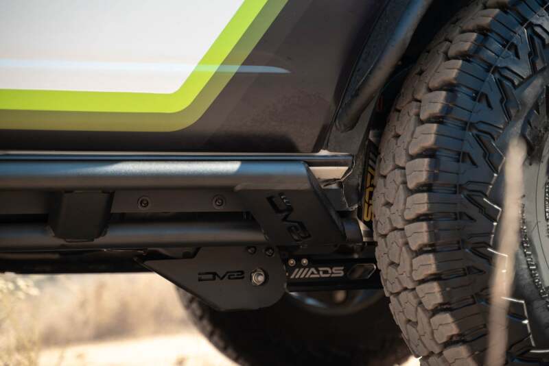 DV8 Offroad 2021+ Ford Bronco (excl. 2 - Door/Raptor) FS - 15 4 - Door Rock Sliders V2 Body Armor & Protection offroad accessory | Iron Ridge Offroad