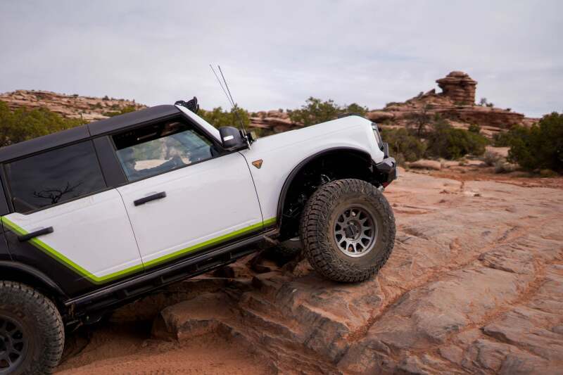 DV8 Offroad 2021+ Ford Bronco (excl. 2 - Door/Raptor) FS - 15 4 - Door Rock Sliders V2 Body Armor & Protection offroad accessory | Iron Ridge Offroad