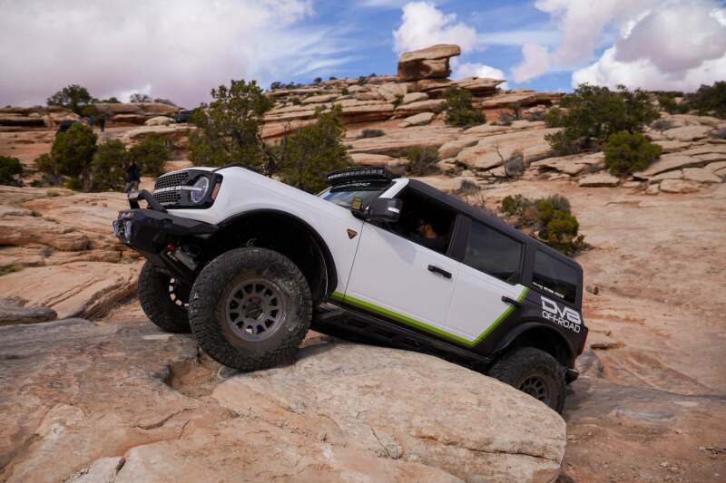 DV8 Offroad 2021+ Ford Bronco (excl. 2 - Door/Raptor) FS - 15 4 - Door Rock Sliders V2 Body Armor & Protection offroad accessory | Iron Ridge Offroad