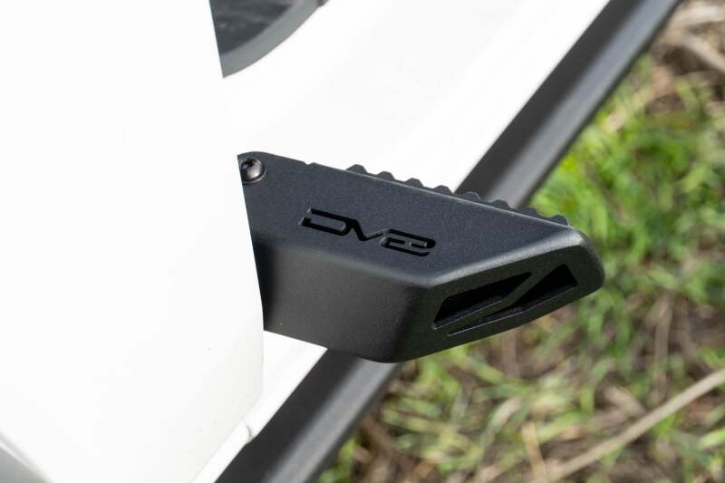 DV8 Offroad 2021+ Ford Bronco Foot Peg Pair - Black Exterior Styling offroad accessory | Iron Ridge Offroad