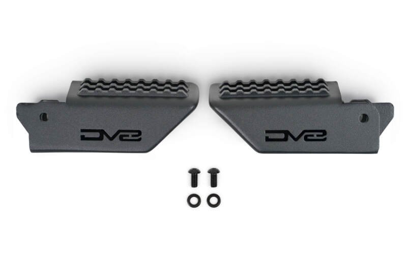 DV8 Offroad 2021+ Ford Bronco Foot Peg Pair - Black Exterior Styling offroad accessory | Iron Ridge Offroad