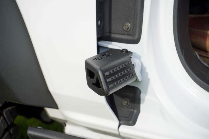 DV8 Offroad 2021+ Ford Bronco Foot Peg Pair - Black Exterior Styling offroad accessory | Iron Ridge Offroad