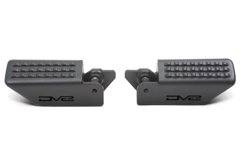 DV8 Offroad 2021+ Ford Bronco Foot Peg Pair - Black Exterior Styling offroad accessory | Iron Ridge Offroad